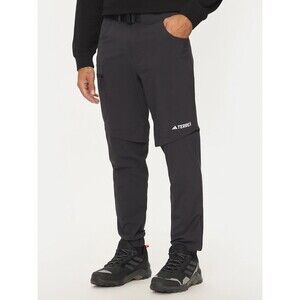 Adidas Black Terrex Utilitas Hiking Zip-Off Pants HN2896 Hiking Men's S/M NEW